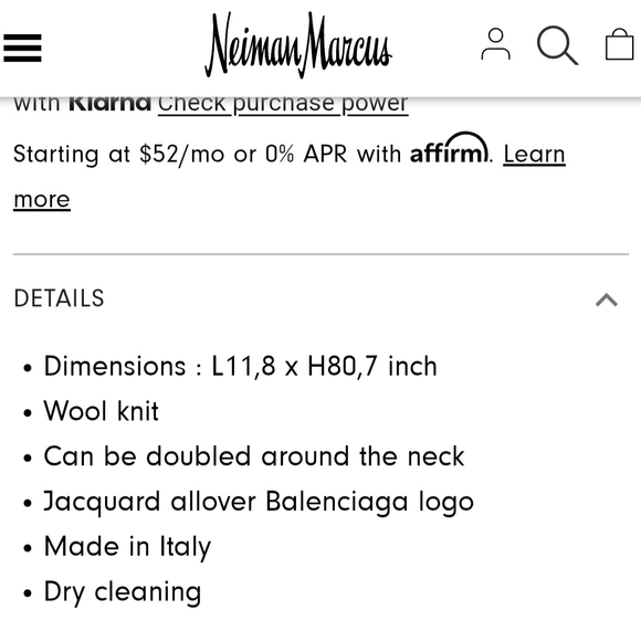 Balenciaga Monochrome Logo Scarf - Picture 9 of 9